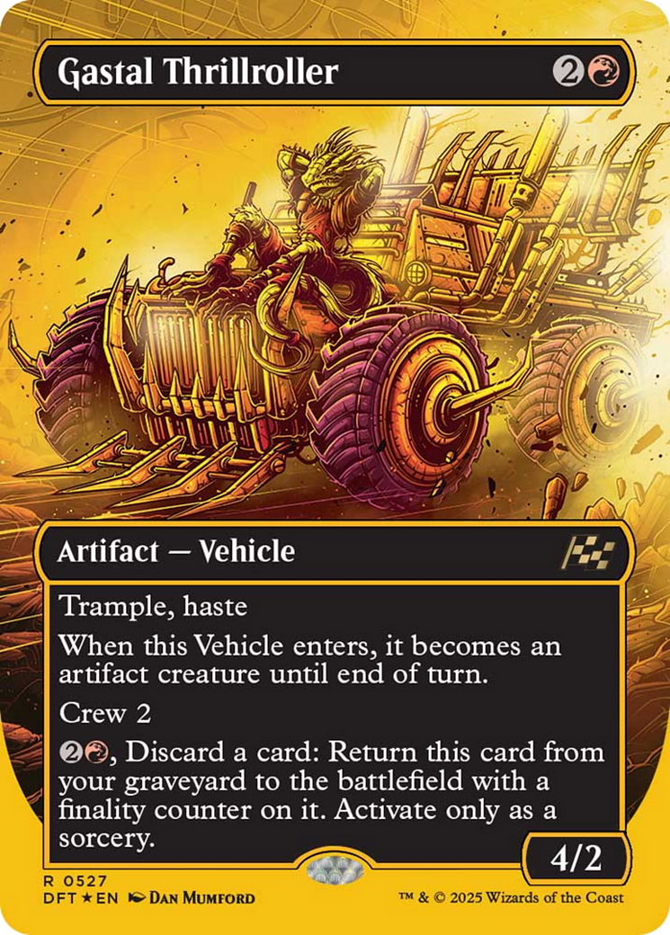 Gastal Thrillroller (Borderless) (First-Place Foil) [Aetherdrift] | Cracking-Singles