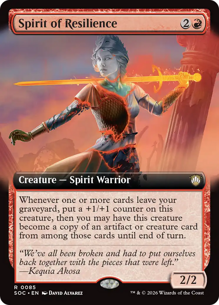 Spirit of Resilience (Extended Art) [Secrets of Strixhaven Commander] | Cracking-Singles