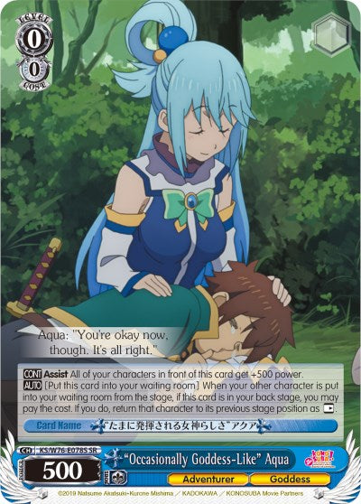 "Occasionally Goddess-Like" Aqua (KS/W76-E078S SR) [KonoSuba The Movie: Legend of Crimson] | Cracking-Singles