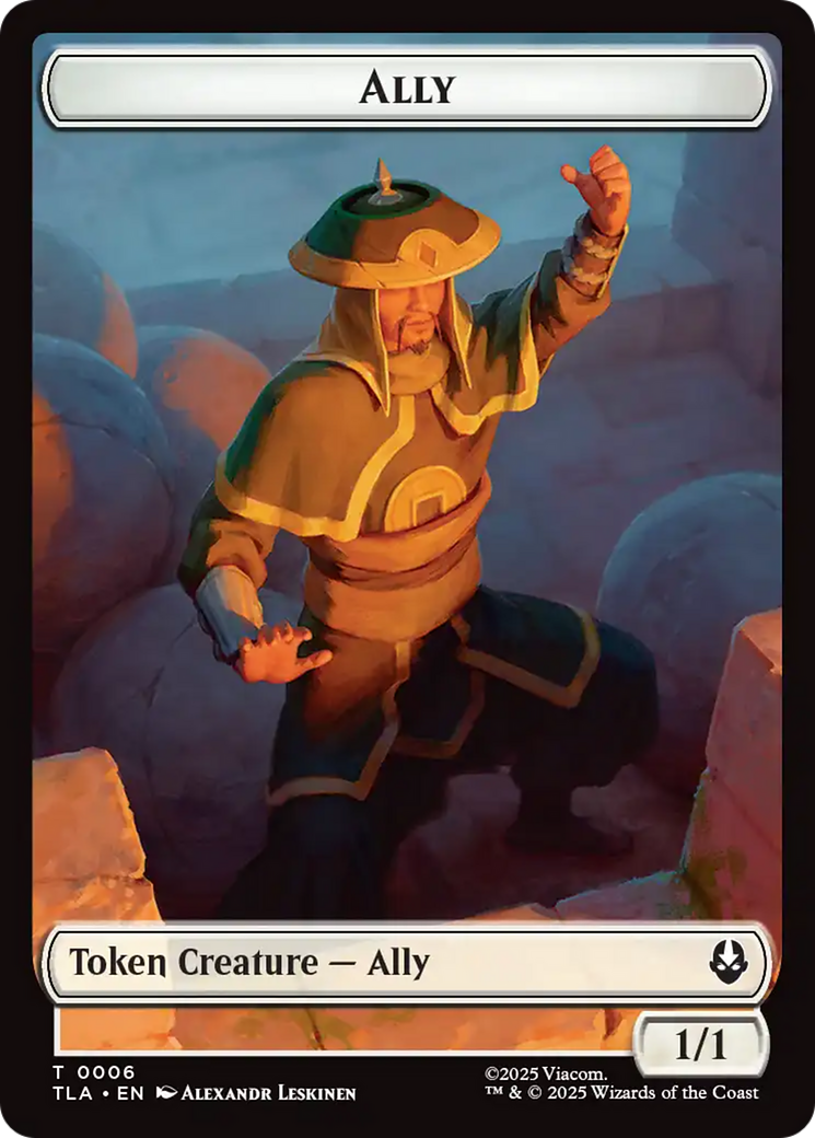 Ally (0006) // Bear Double-Sided Tokens [Avatar: The Last Airbender Tokens] | Cracking-Singles