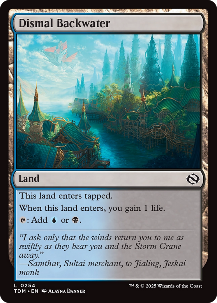 Dismal Backwater [Tarkir: Dragonstorm] | Cracking-Singles