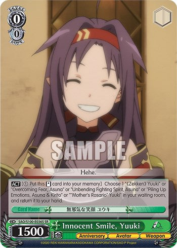Innocent Smile, Yuuki [Sword Art Online Animation 10th Anniversary] | Cracking-Singles