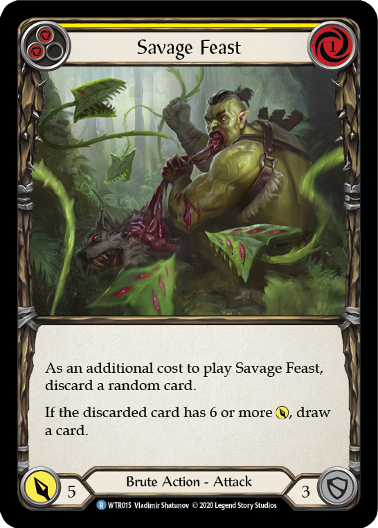 Savage Feast (Yellow) [U-WTR015] (Welcome to Rathe Unlimited)  Unlimited Normal | Cracking-Singles