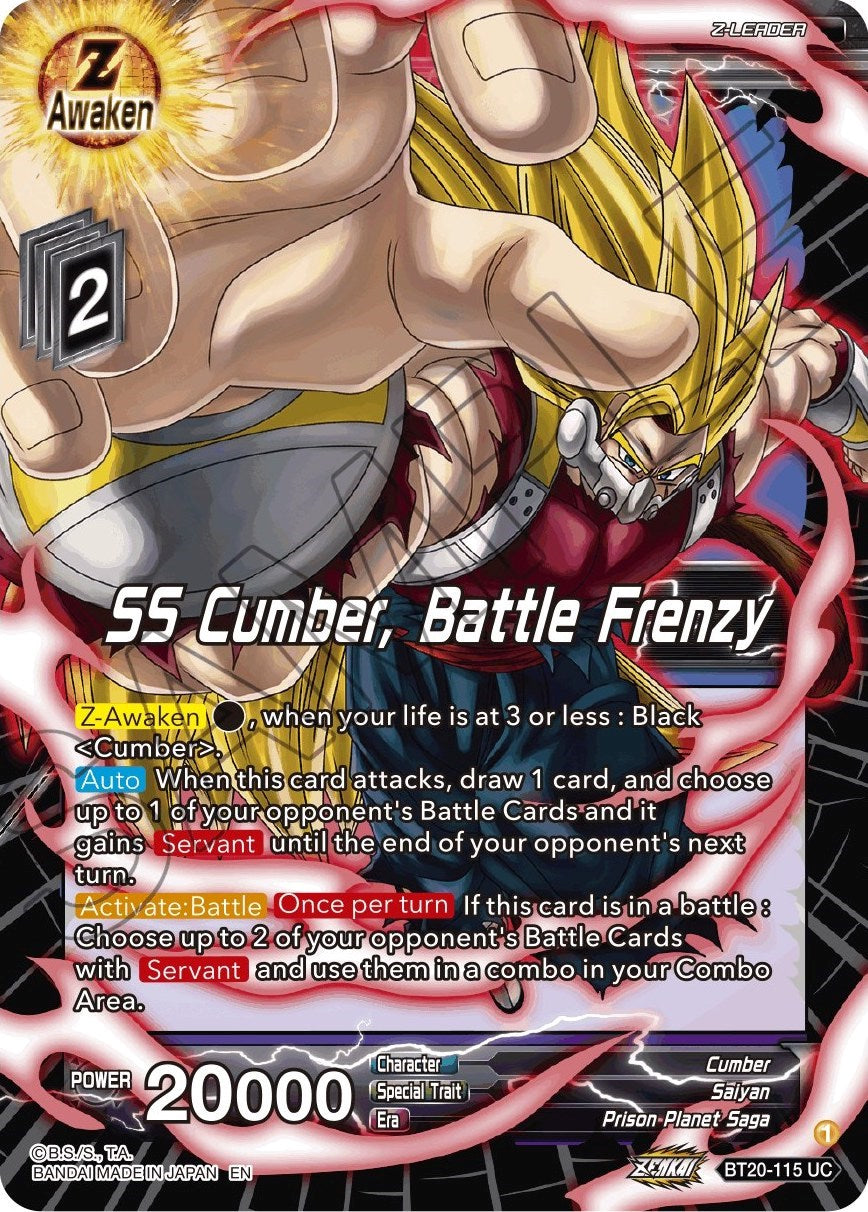 SS Cumber, Battle Frenzy (BT20-115) [Power Absorbed] | Cracking-Singles