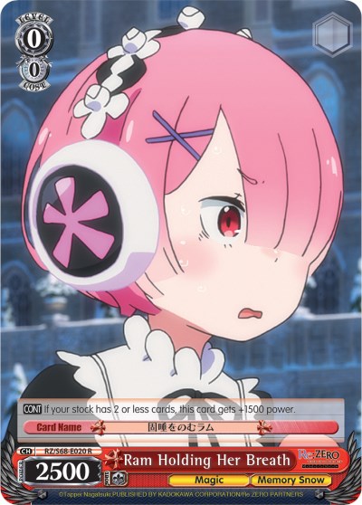 Ram Holding Her Breath (RZ/S68-E020 R) [Re:ZERO Memory Snow] | Cracking-Singles