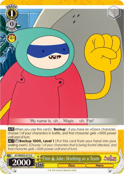 Finn & Jake: Working as a Team (AT/WX02-013 U) [Adventure Time] | Cracking-Singles