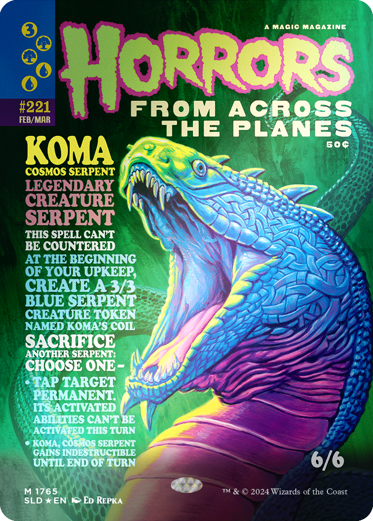 Koma, Cosmos Serpent (Rainbow Foil) [Secret Lair Drop Series] | Cracking-Singles