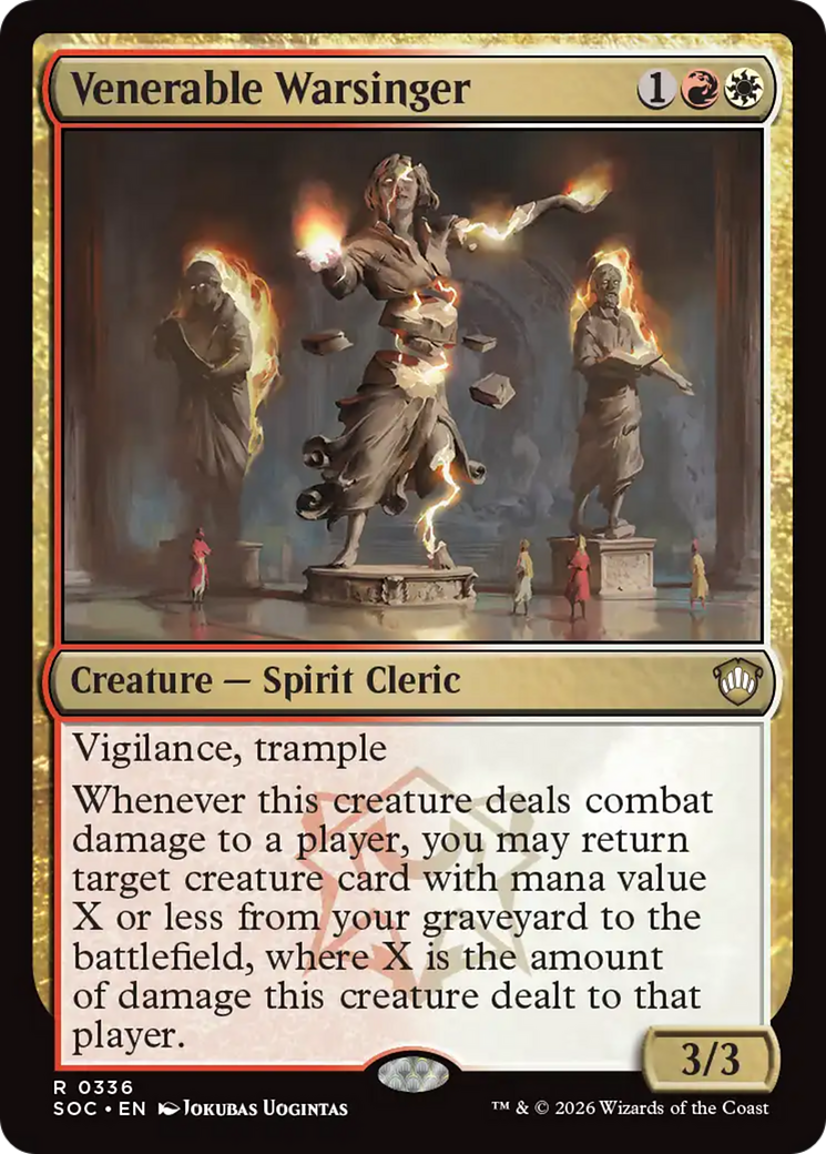 Venerable Warsinger [Secrets of Strixhaven Commander] | Cracking-Singles