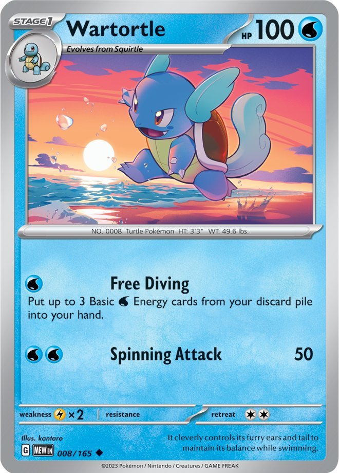 Wartortle (008/165) [Scarlet & Violet 151] | Cracking-Singles