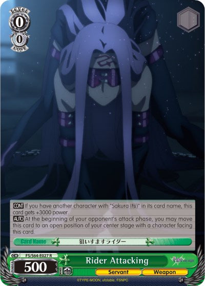 Rider Attacking (FS/S64-E027 R) [Fate/Stay Night [Heaven's Feel]] | Cracking-Singles