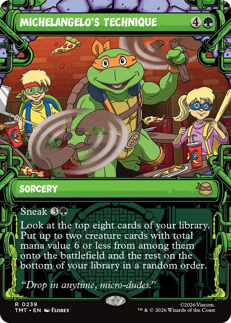Michelangelo's Technique (Showcase) [Teenage Mutant Ninja Turtles] | Cracking-Singles