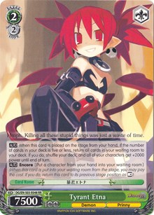 Tyrant Etna (DG/EN-S03-E048 RR) [Disgaea] | Cracking-Singles