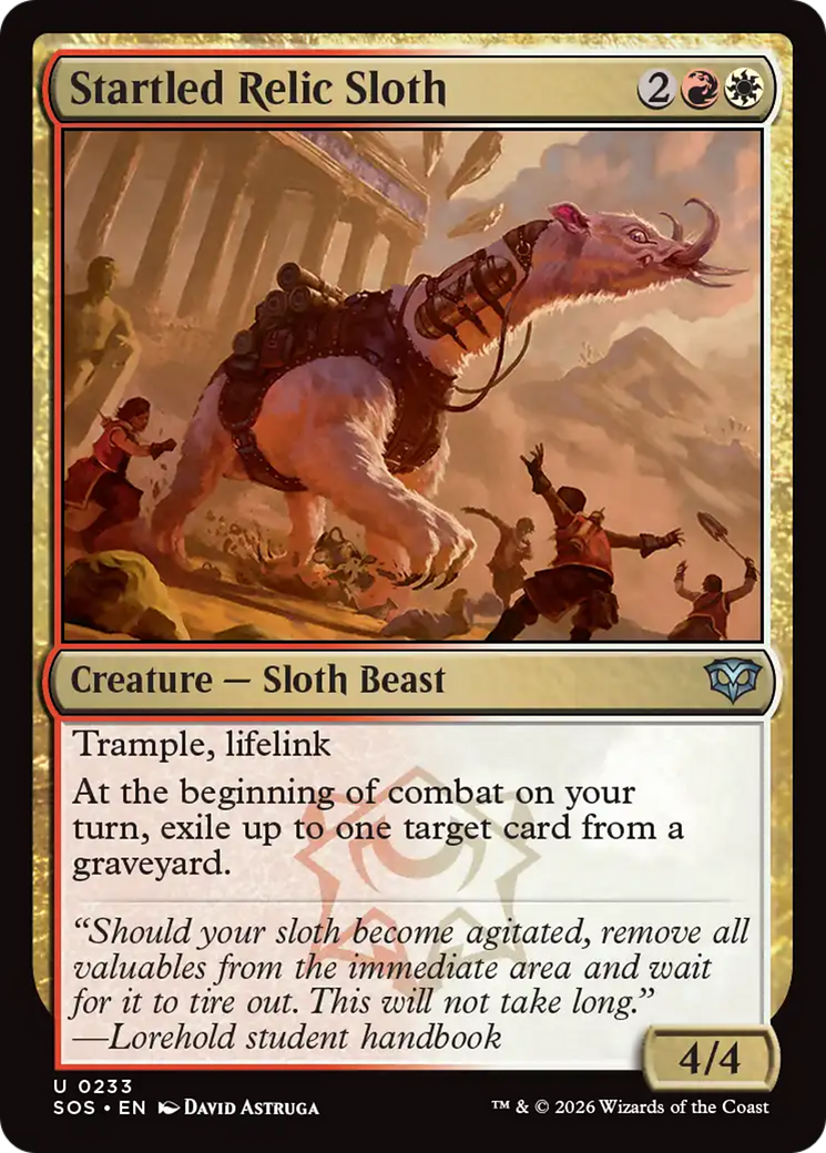 Startled Relic Sloth [Secrets of Strixhaven] | Cracking-Singles
