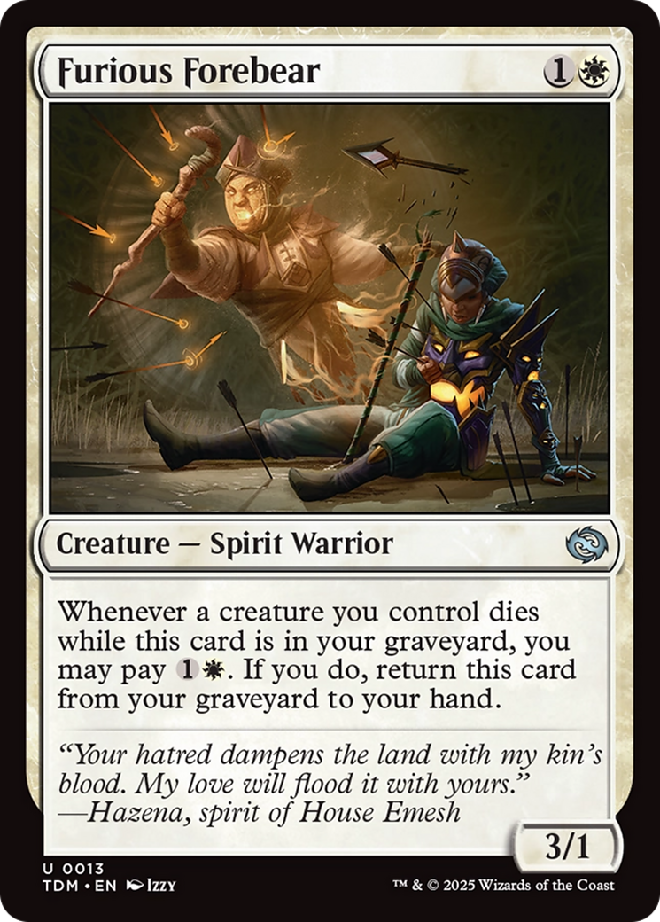 Furious Forebear [Tarkir: Dragonstorm] | Cracking-Singles