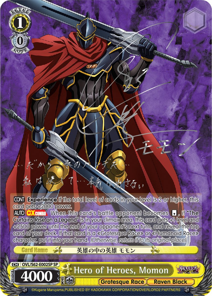 Hero of Heroes, Momon (Foil) [Nazarick: Tomb of the Undead] | Cracking-Singles