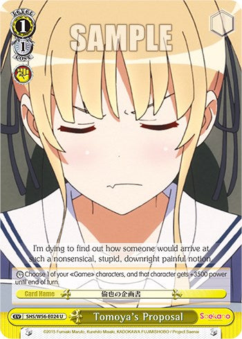 Tomoya's Proposal [Saekano: How to Raise a Boring Girlfriend] | Cracking-Singles
