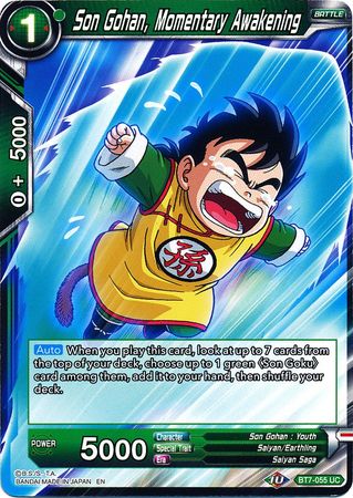 Son Gohan, Momentary Awakening (BT7-055) [Assault of the Saiyans] | Cracking-Singles