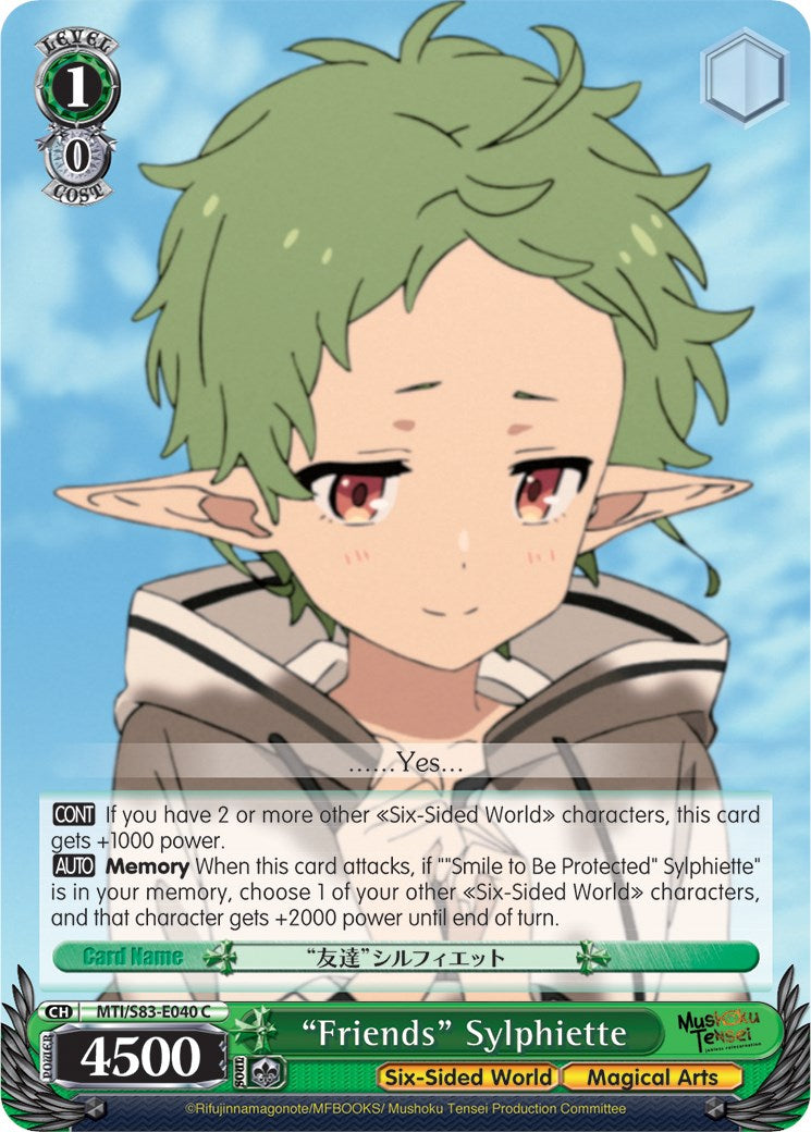 "Friends" Sylphiette (MTI/S83-E040 C) [Mushoku Tensei: Jobless Reincarnation] | Cracking-Singles