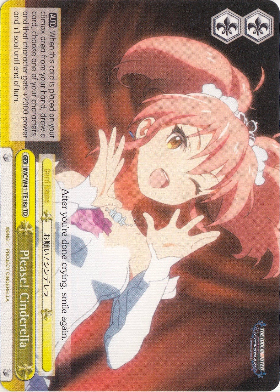 Please! Cinderella (IMC/W41-TE18a TD) (Yellow) [The iDOLM@STER Cinderella Girls] | Cracking-Singles