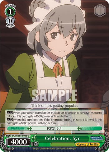 Celebration, Syr (DDM/S88-E036 U) [Is it Wrong to Try to Pick Up Girls in a Dungeon?] | Cracking-Singles