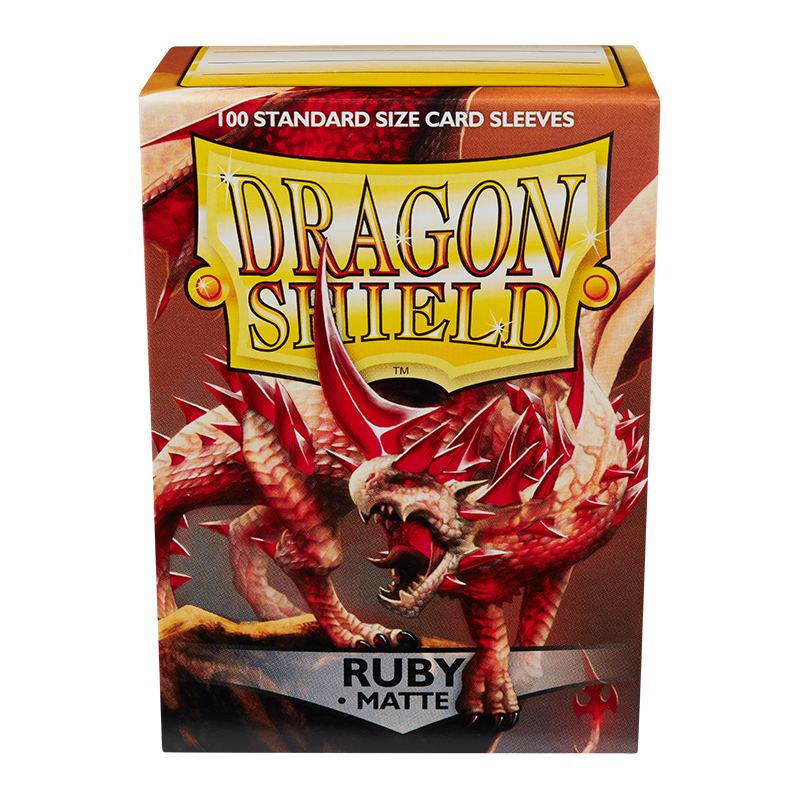 100 PCS/BOX Colorful Matte Cards Sleeves Dragon Shield | Cracking-Singles
