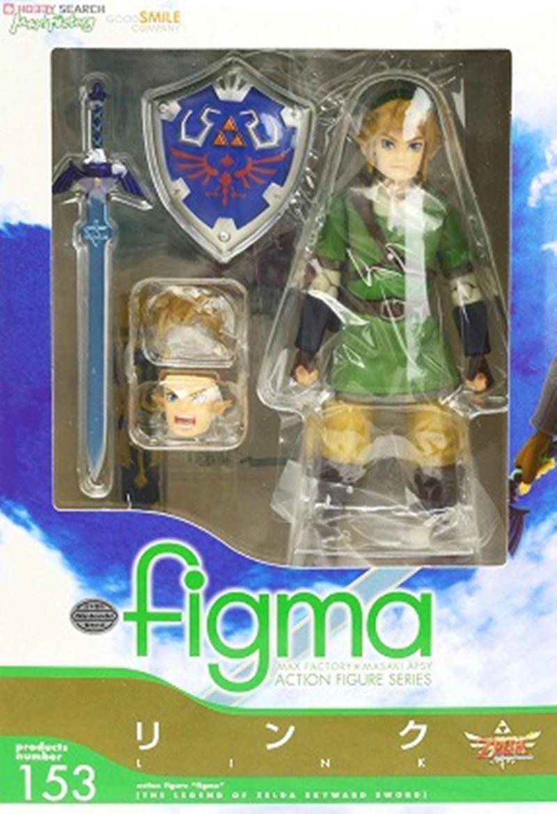 The Legend of Zelda Skyward Sword 14cm Link Action Figure Figma Changeable Accessories PVC Model | Cracking-Singles