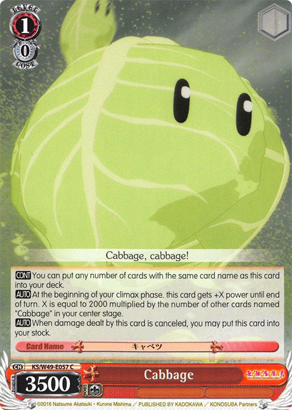 Cabbage (KS/W49-E057 C) [KonoSuba] | Cracking-Singles