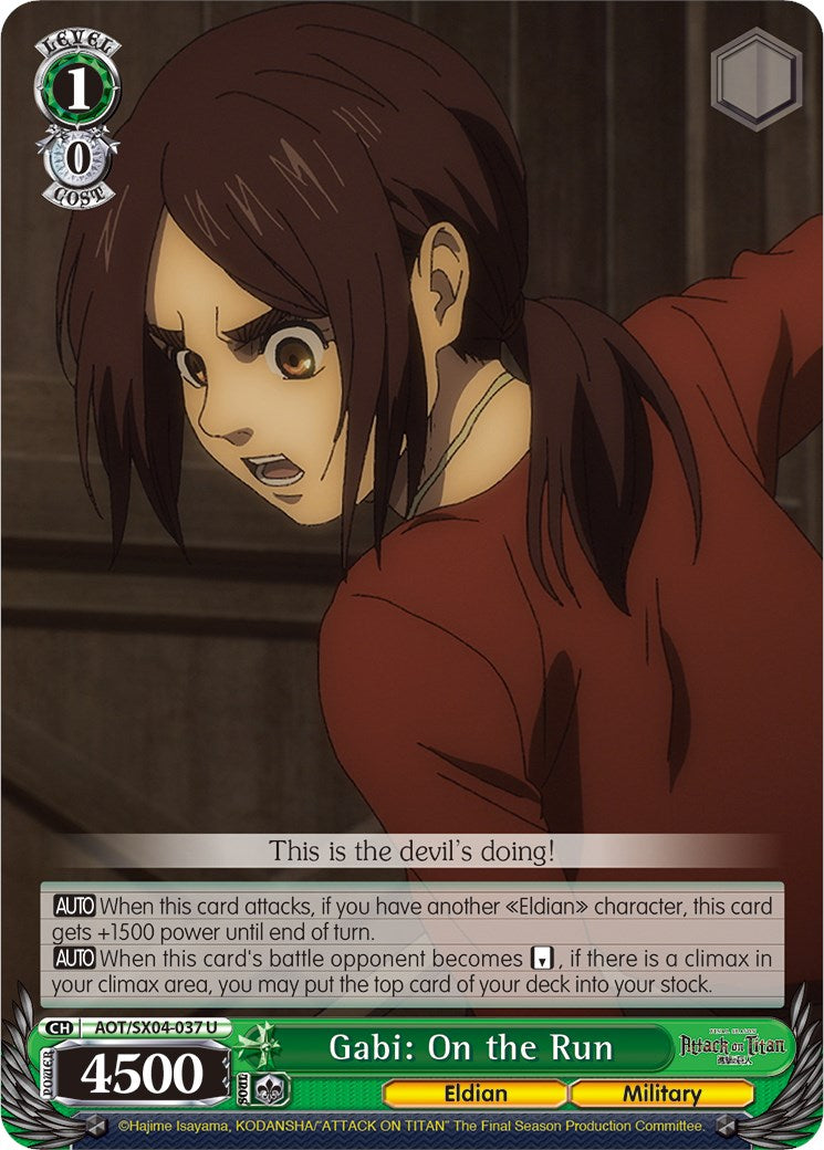 Gabi: On the Run [Attack On Titan: Final Season] | Cracking-Singles