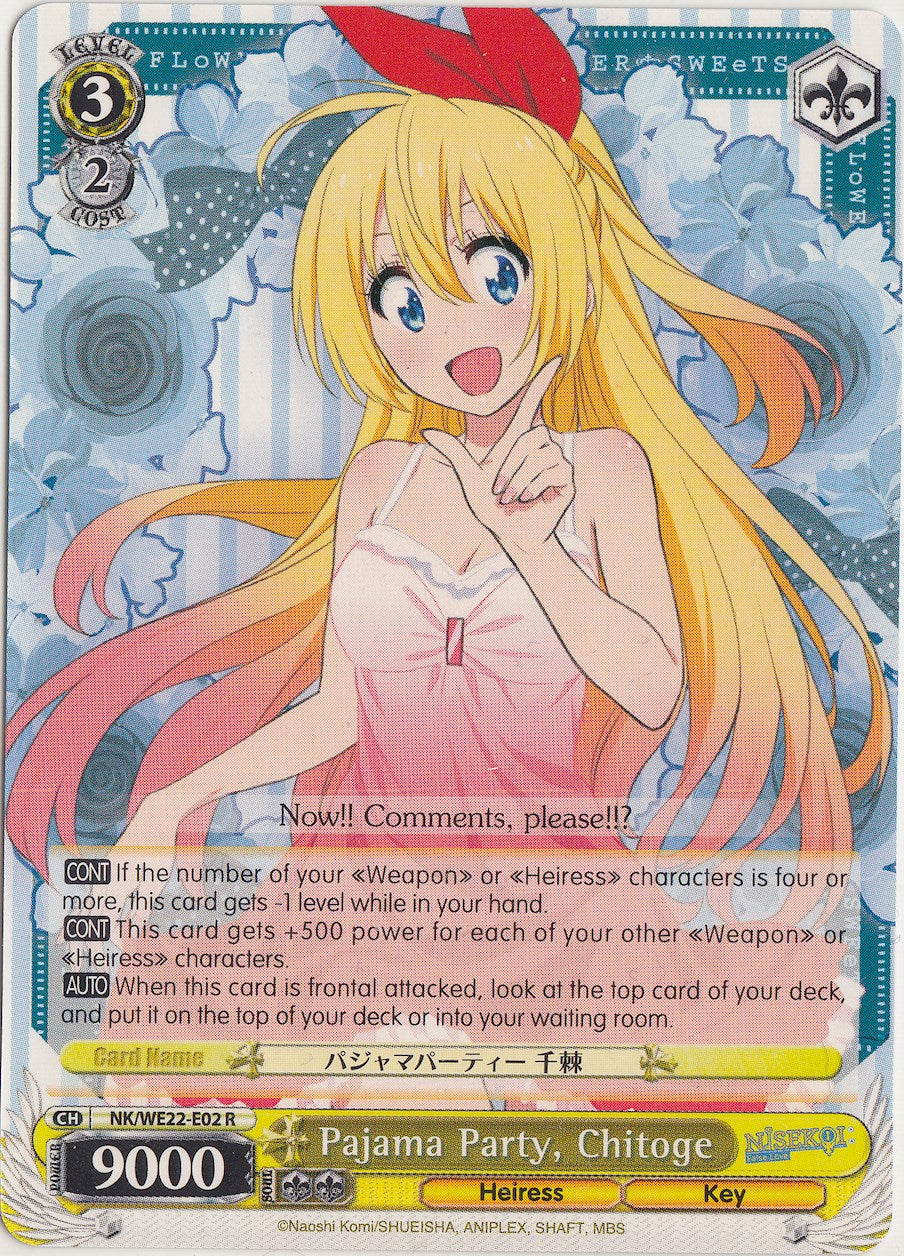 Pajama Party, Chitoge (NK/WE22-E02) [NISEKOI Extra Booster] | Cracking-Singles