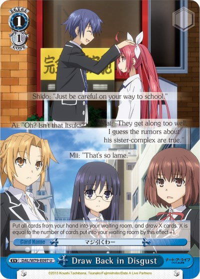 Draw Back in Disgust (DAL/W79-E097 U) [Date A Live] | Cracking-Singles