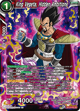 King Vegeta, Hidden Ambitions (BT13-020) [Supreme Rivalry] | Cracking-Singles