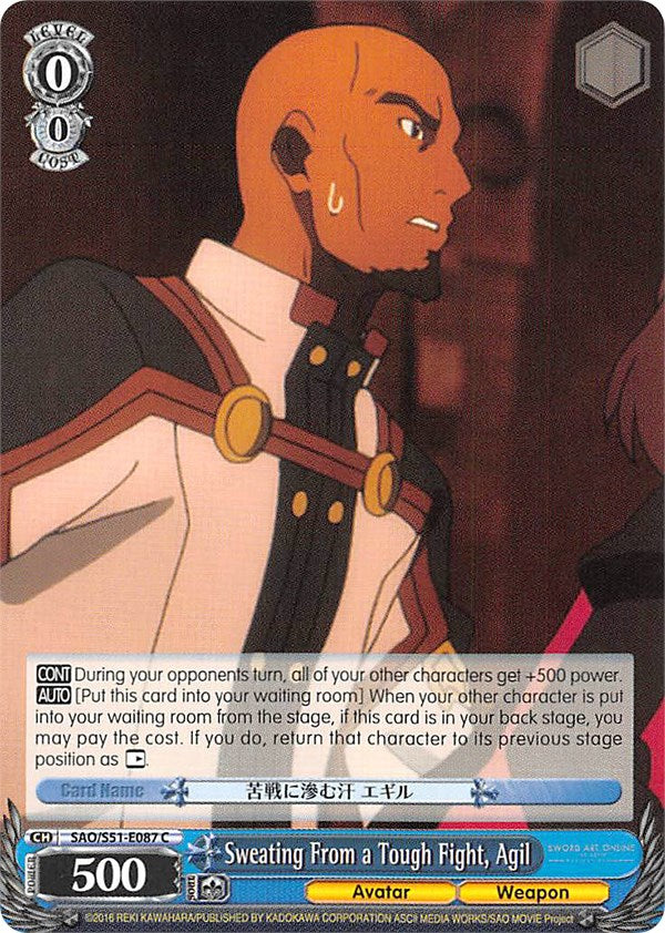 Sweating From a Tough Fight, Agil (SAO/S51-E087 C) [Sword Art Online The Movie: -Ordinal Scale-] | Cracking-Singles