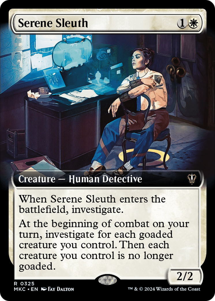 Serene Sleuth (Extended Art) [Murders at Karlov Manor Commander] | Cracking-Singles