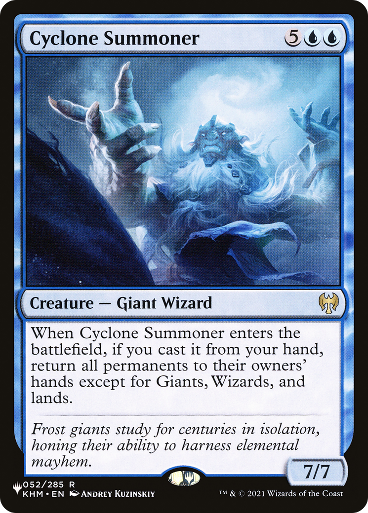 Cyclone Summoner [The List] | Cracking-Singles