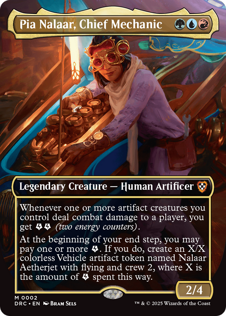 Pia Nalaar, Chief Mechanic (Borderless) [Aetherdrift Commander] | Cracking-Singles