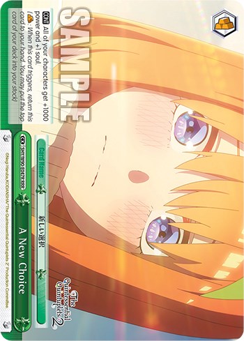 A New Choice (5HY/W90-E047R RRR) [The Quintessential Quintuplets 2] | Cracking-Singles