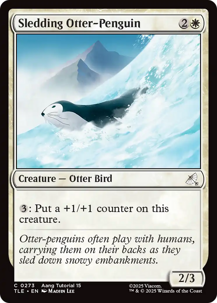 Sledding Otter-Penguin (0273) [Avatar: The Last Airbender: Eternal-Legal] | Cracking-Singles