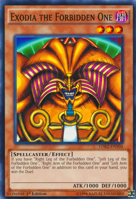 Exodia the Forbidden One [LDK2-ENY04] Common | Cracking-Singles