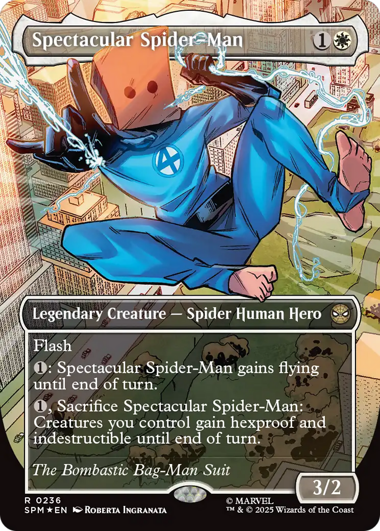 Spectacular Spider-Man (0236) (Borderless) (Textured Foil) [Marvel's Spider-Man] | Cracking-Singles