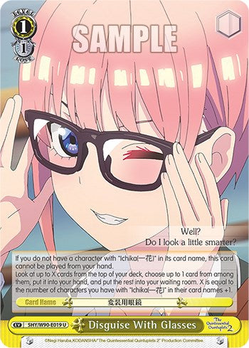 Disguise With Glasses (5HY/W90-E019 U) [The Quintessential Quintuplets 2] | Cracking-Singles
