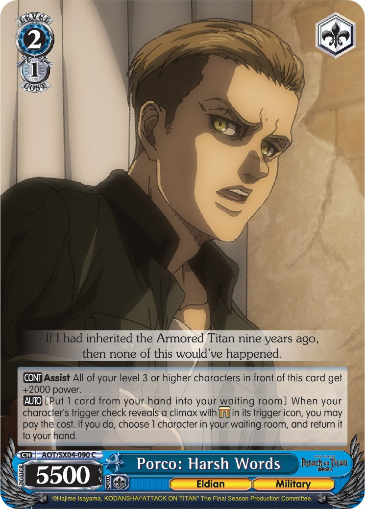 Porco: Harsh Words [Attack On Titan: Final Season] | Cracking-Singles