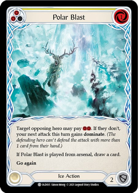Polar Blast (Yellow) [OLD015] (Tales of Aria Oldhim Blitz Deck)  1st Edition Normal | Cracking-Singles
