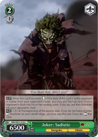 Joker: Sadistic (BNJ/SX01-018 U) [Batman Ninja] | Cracking-Singles