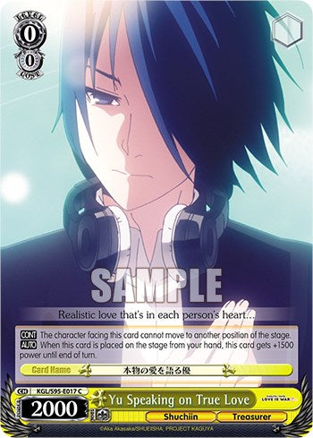 Yu Speaking on True Love [Kaguya-Sama: Love is War?] | Cracking-Singles