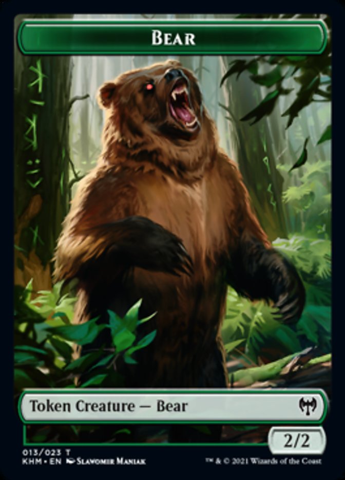 Bear Token [Kaldheim Tokens] | Cracking-Singles