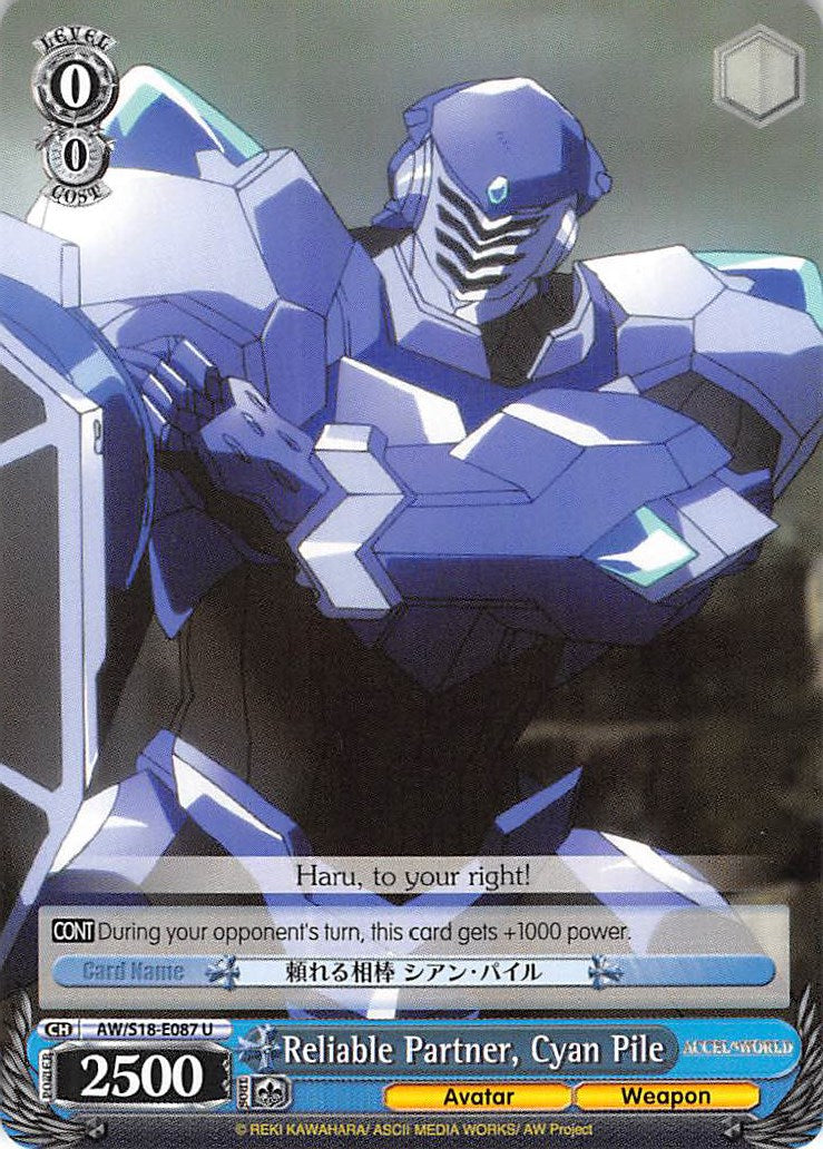 Reliable Partner, Cyan Pile (AW/S18-E087 U) [Accel World] | Cracking-Singles