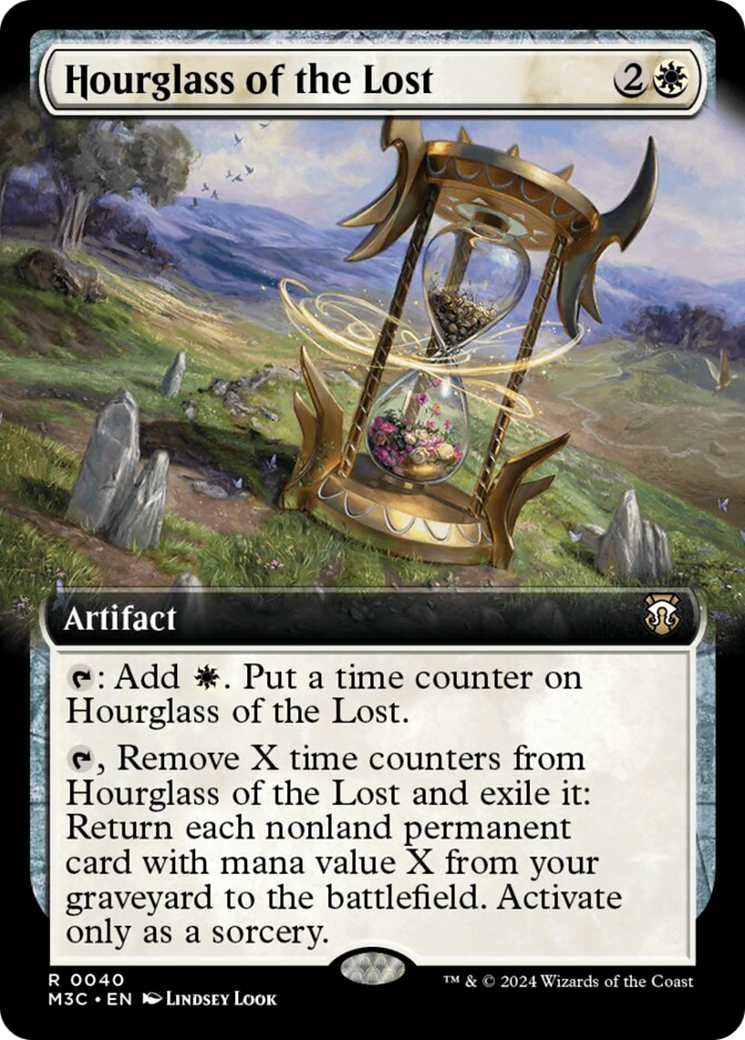 Hourglass of the Lost (Extended Art) (Ripple Foil) [Modern Horizons 3 Commander] | Cracking-Singles
