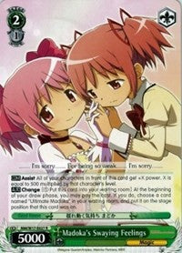 Madoka's Swaying Feelings (MM/W17-E027 R) [Puella Magi Madoka Magica] | Cracking-Singles