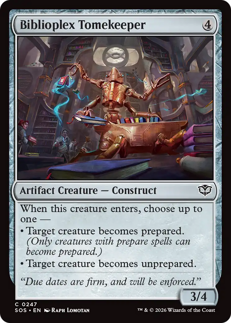 Biblioplex Tomekeeper [Secrets of Strixhaven] | Cracking-Singles