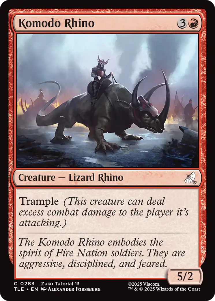 Komodo Rhino (0283) [Avatar: The Last Airbender: Eternal-Legal] | Cracking-Singles